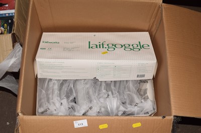 Lot 613 - Box of as new safety goggles