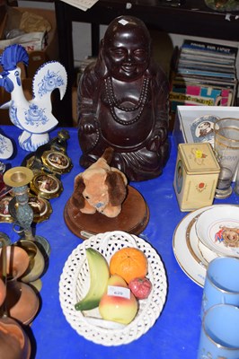 Lot 620 - Reproduction Buddha model together with...