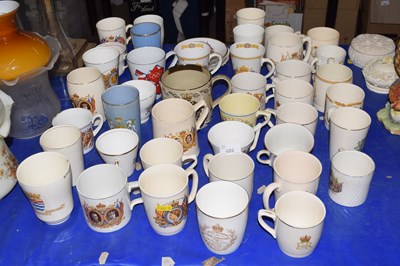 Lot 626 - Large collection of Royal Commemorative mugs...