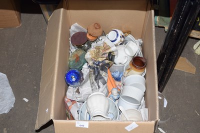 Lot 649 - One box of mixed china