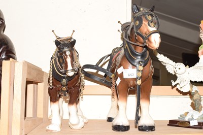 Lot 652 - Two models of Shirehorses
