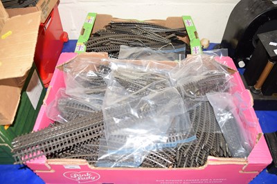 Lot 696 - Two boxes of assorted train track
