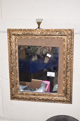 Lot 701 - Rectangular gilt framed wall mirror