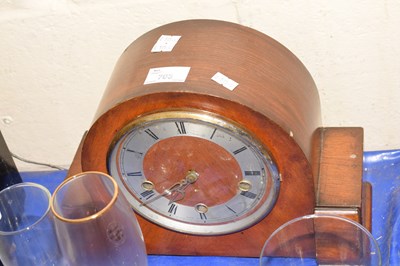 Lot 703 - Wooden mantel clock