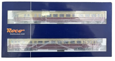 Lot 34 - A boxed Roco H0 gauge Trans Europ Express set,...