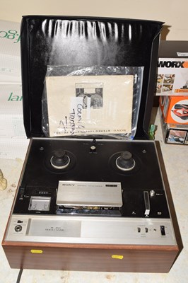 Lot 731 - A Sony TC355 Solid State stereo tape recorder...