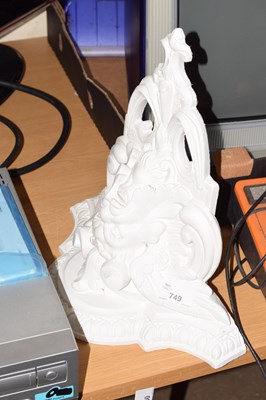 Lot 749 - A plaster wall sconce of Oriental dragon