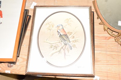 Lot 757 - Two decorative framed prints, one of a bird...