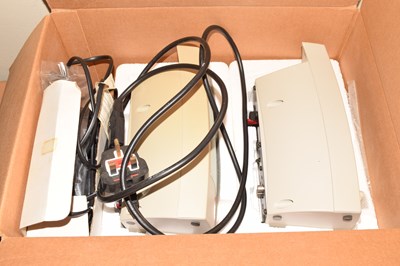 Lot 769 - Boxed set of Apple design power speakers in...