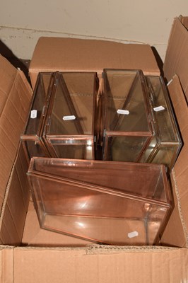 Lot 777 - Quantity of glass, copper display cabinets etc