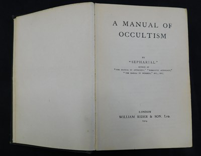 Lot 242 - WALTER GORN OLD 'SEPHARIAL': A MANUAL OF...