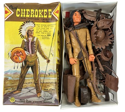 Lot 501 - A boxed Chief Cherokee action figure by Marx...