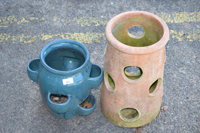 Lot 393 - Two garden pots