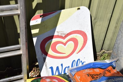 Lot 407 - Walls Ice Cream display sign