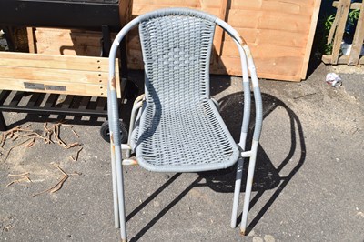 Lot 417 - Two outdoor wicker chairs