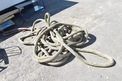 Lot 420 - An extremely large maritime rope