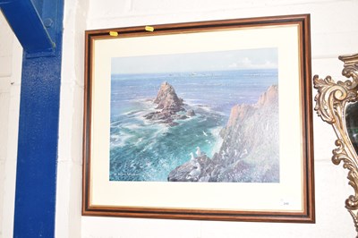 Lot 246 - Framed print by Vernon Ward of seagulls on...