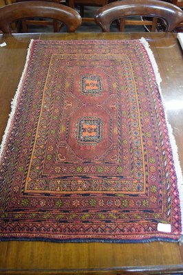 Lot 278 - Small Middle Eastern wool carpet or prayer mat...