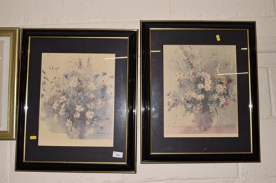Lot 249 - Two framed watercolours, signed lower right 1956