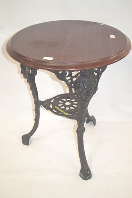 Lot 559 - A 20th Century pub table with circular...