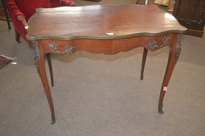 Lot 491 - French writing table the quarter veneered...