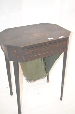 Lot 519 - A Victorian sewing table of octagonal form,...