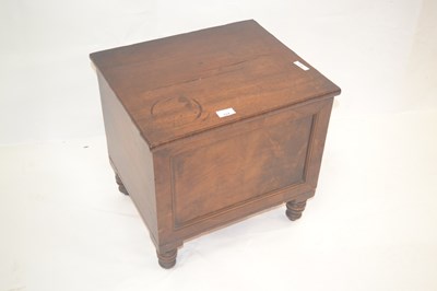 Lot 524 - A Victorian mahogany box commode