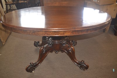Lot 397 - A Victorian mahogany loo table, the oval top...
