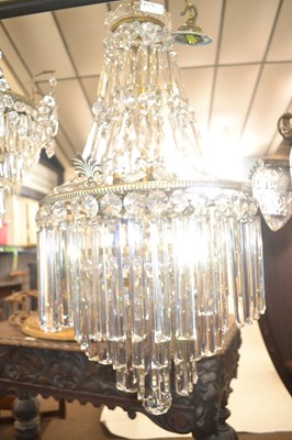 Lot 542 - A large early 20th Century ceiling light...