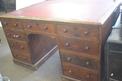 Lot 545 - A Victorian mahogany twin pedestal partners...