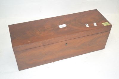Lot 574 - A 19th Century flame mahogany veneered box...
