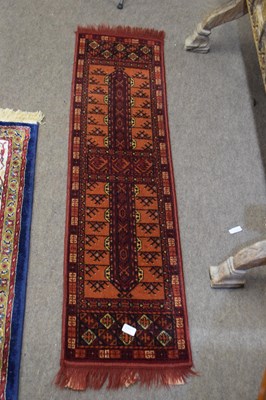 Lot 279 - Small Middle Eastern wool runner carpet...