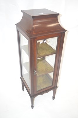 Lot 594 - An Edwardian mahogany display cabinet of...