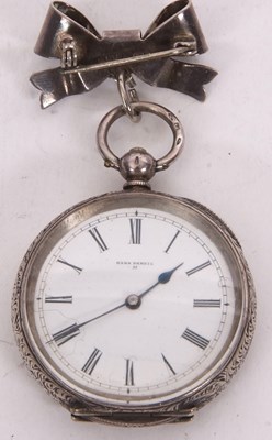 Lot 277 - A white metal cased Sans Pariel II pocket...