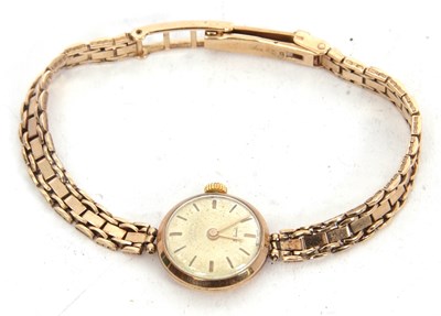 Lot 294 - A 9ct gold Rotary ladies wristwatch stamped on...