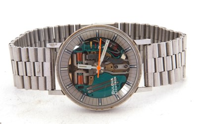 Lot 317 - A Bulova Accuton Spaceview gents watch,...