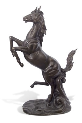 Lot 349B - A large contemporary hollow bronze model of a...