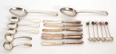 Lot 214 - Mixed Lot:  A pair of George V silver Old...