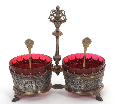 Lot 263A - An Elkington & Co silver plated strawberries...