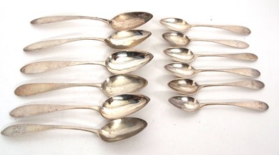 Lot 184 - Mixed Lot: White metal German flat ware to...
