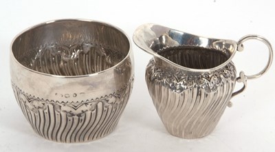 Lot 187 - Mixed Lot: Late Victorian silver cream jug...