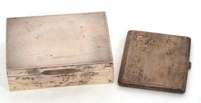 Lot 198 - Mixed Lot: An Art Deco silver cigarette case...