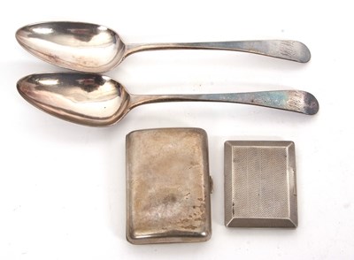 Lot 202 - Mixed Lot: A pair of George III silver Old...