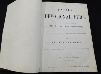 Lot 261 - THE FAMILY DEVOTIONAL BIBLE..., ed Rev Matthew...