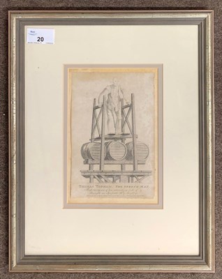 Lot 20 - "Thomas Topham, The Strong Man. Performing one...