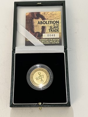 Lot 234 - A cased Royal Mint gold proof Two Pounds coin,...