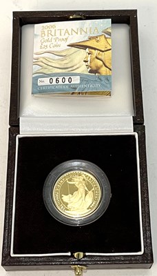 Lot 236 - A cased Royal Mint Britannia gold proof £25...