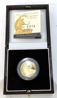 Lot 238 - A cased Royal Mint Britannia gold proof £25...