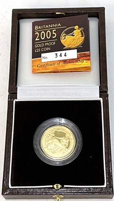 Lot 239 - A cased Royal Mint Britannia gold proof £25...