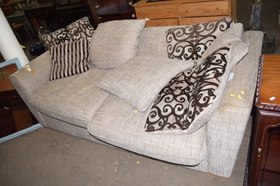Lot 810 - Modern sofa with loose cushions